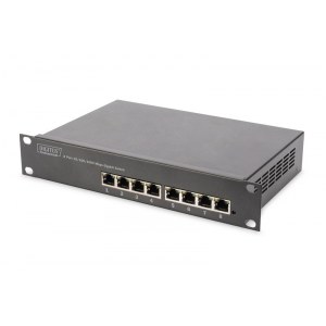 Digitus | 8-port Gigabit Ethernet Switch | DN-80114 | Unmanaged | Rackmountable | 10/100 Mbps (RJ-45) ports quantity | 1 Gbps (R